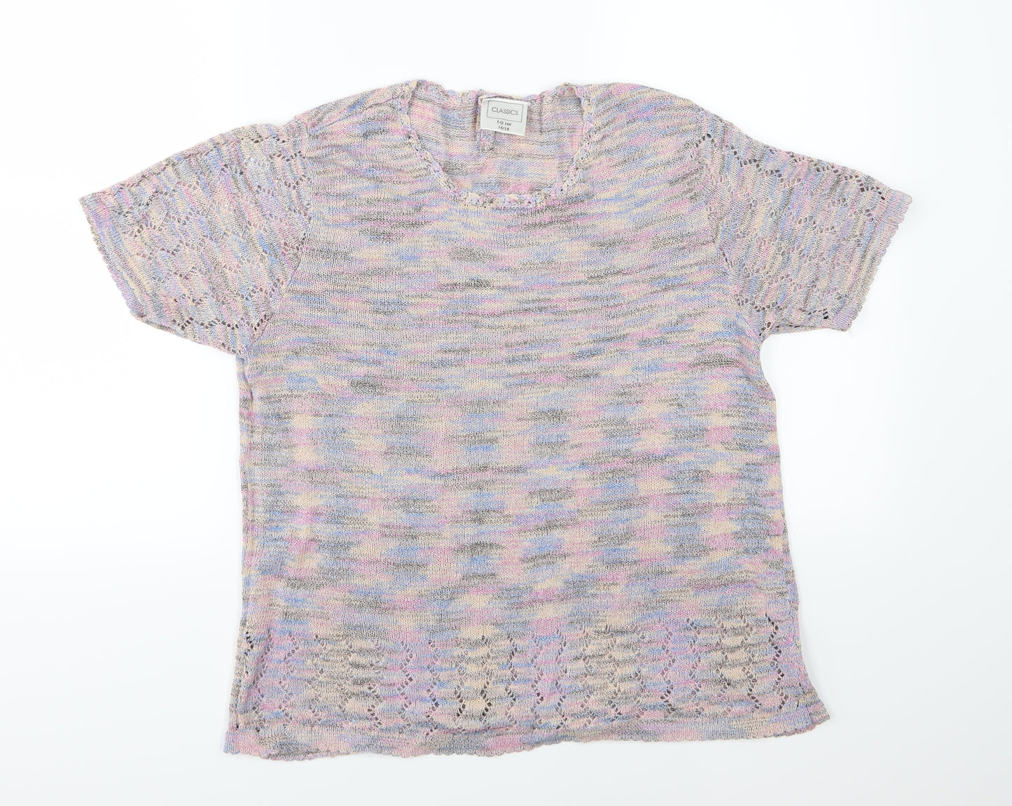 Classics Womens Multicoloured  Knit Pullover Jumper Size 16