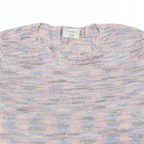Classics Womens Multicoloured  Knit Pullover Jumper Size 16
