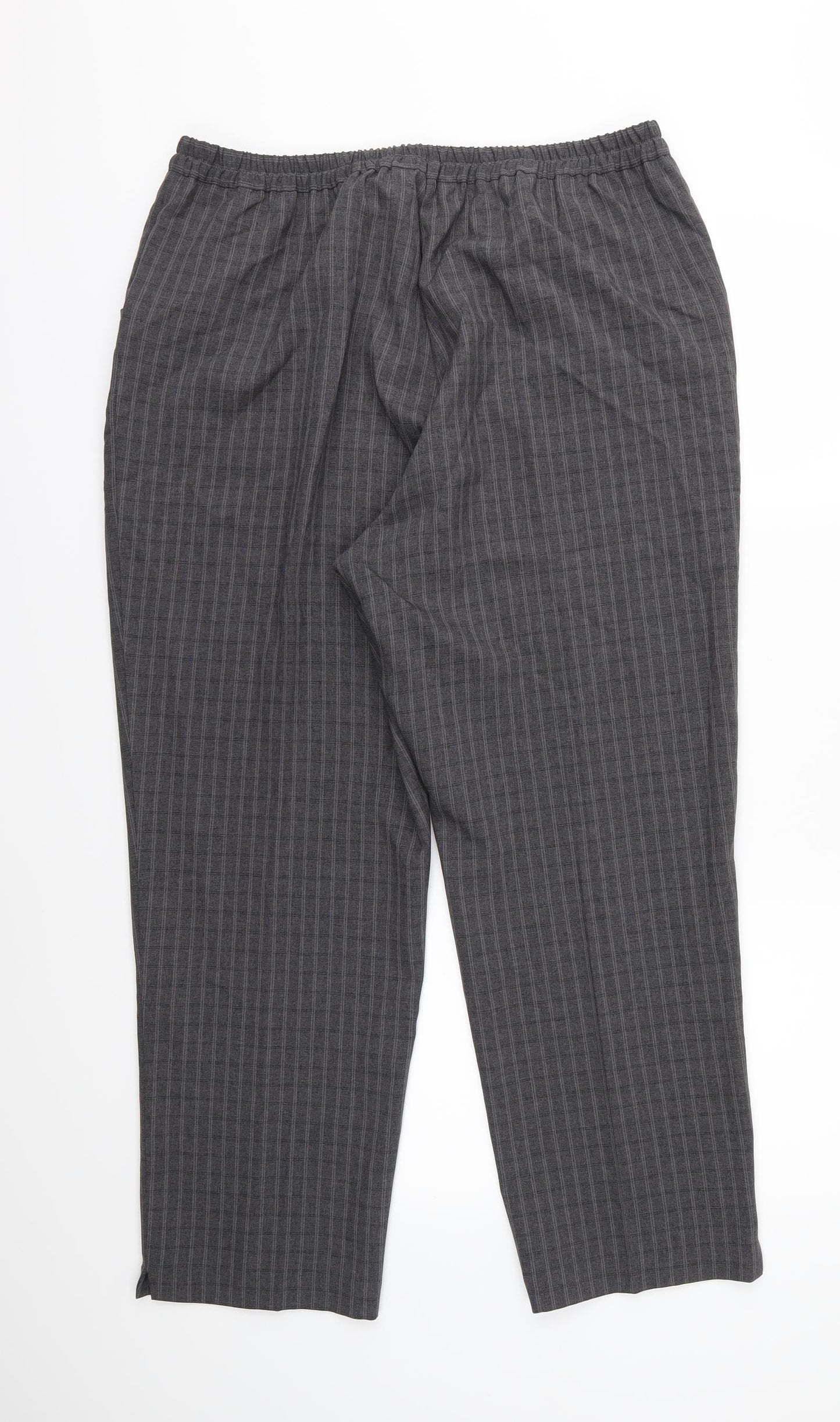 Special Collection Womens Grey Striped  Trousers  Size 18 L27 in
