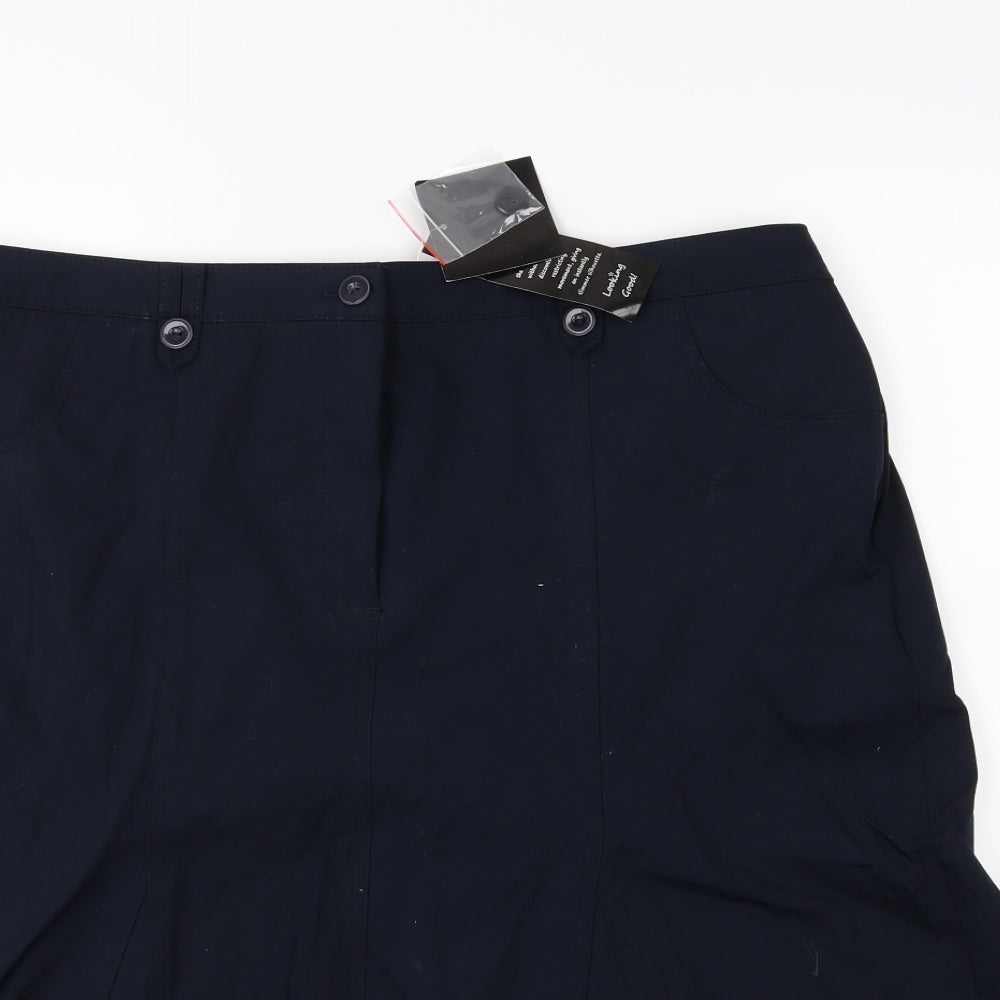 Magic fit Womens Blue   A-Line Skirt Size 20