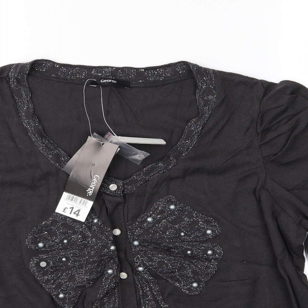 George Womens Grey  Knit Cardigan Jumper Size 20