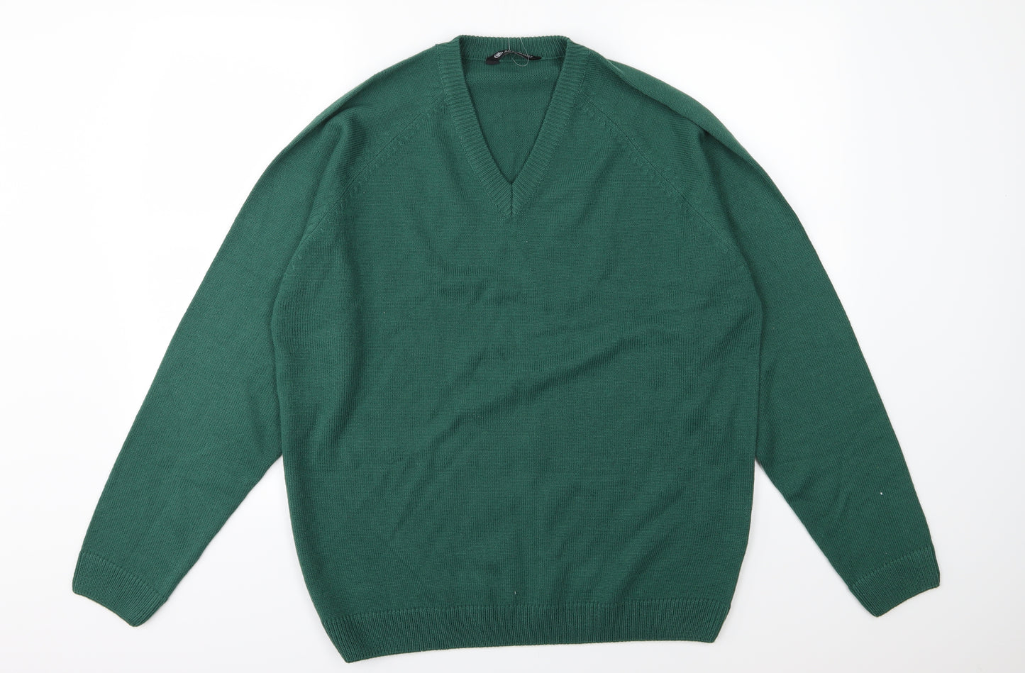 South Bay Mens Green  Knit Pullover Jumper Size M
