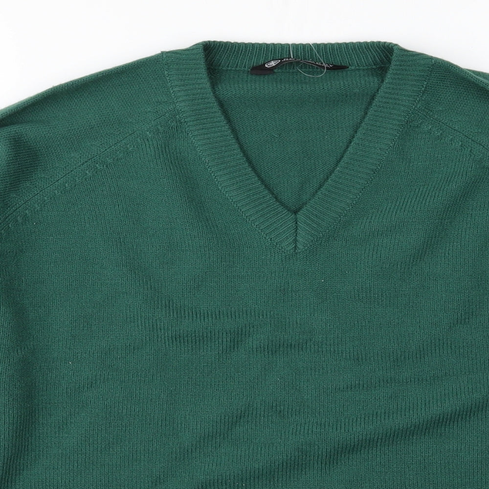 South Bay Mens Green  Knit Pullover Jumper Size M