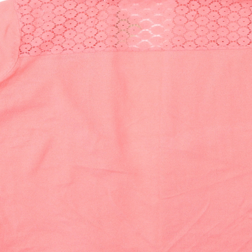 Anthology Womens Pink  Knit Cardigan Jumper Size 16