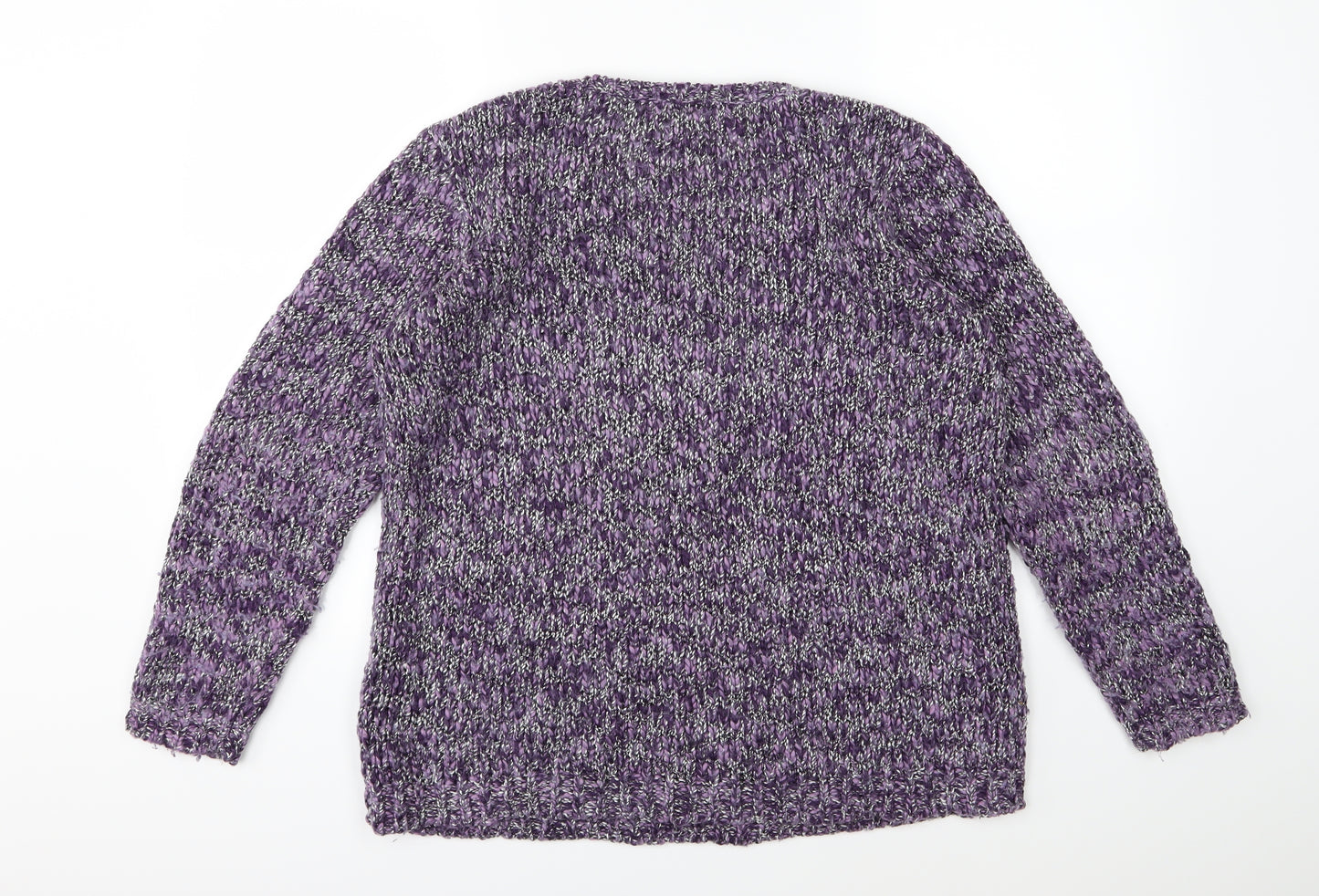 Simply Be Womens Purple  Knit Pullover Jumper Size 16