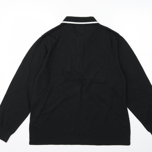 South Bay Mens Black  Jersey  Polo Size M