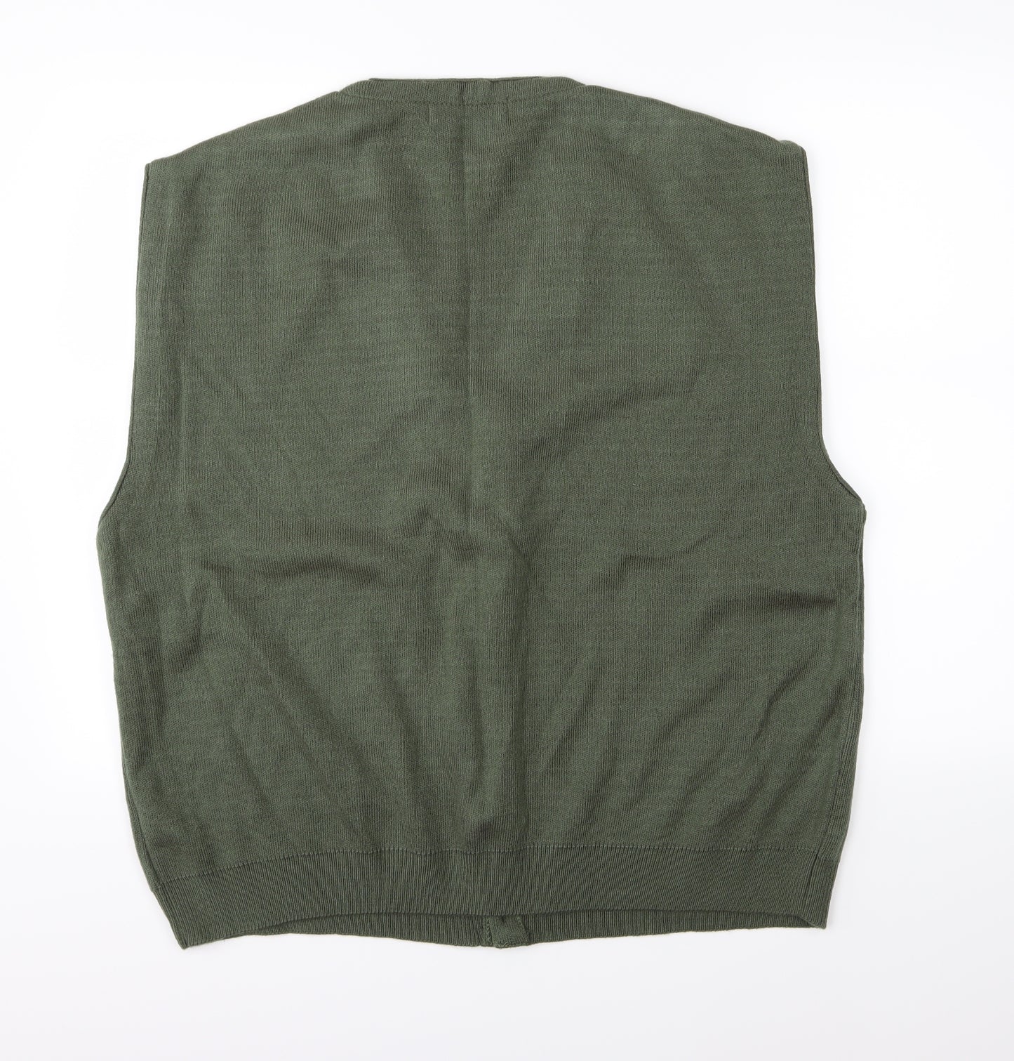 Classics Mens Green  Knit Cardigan Jumper Size XL