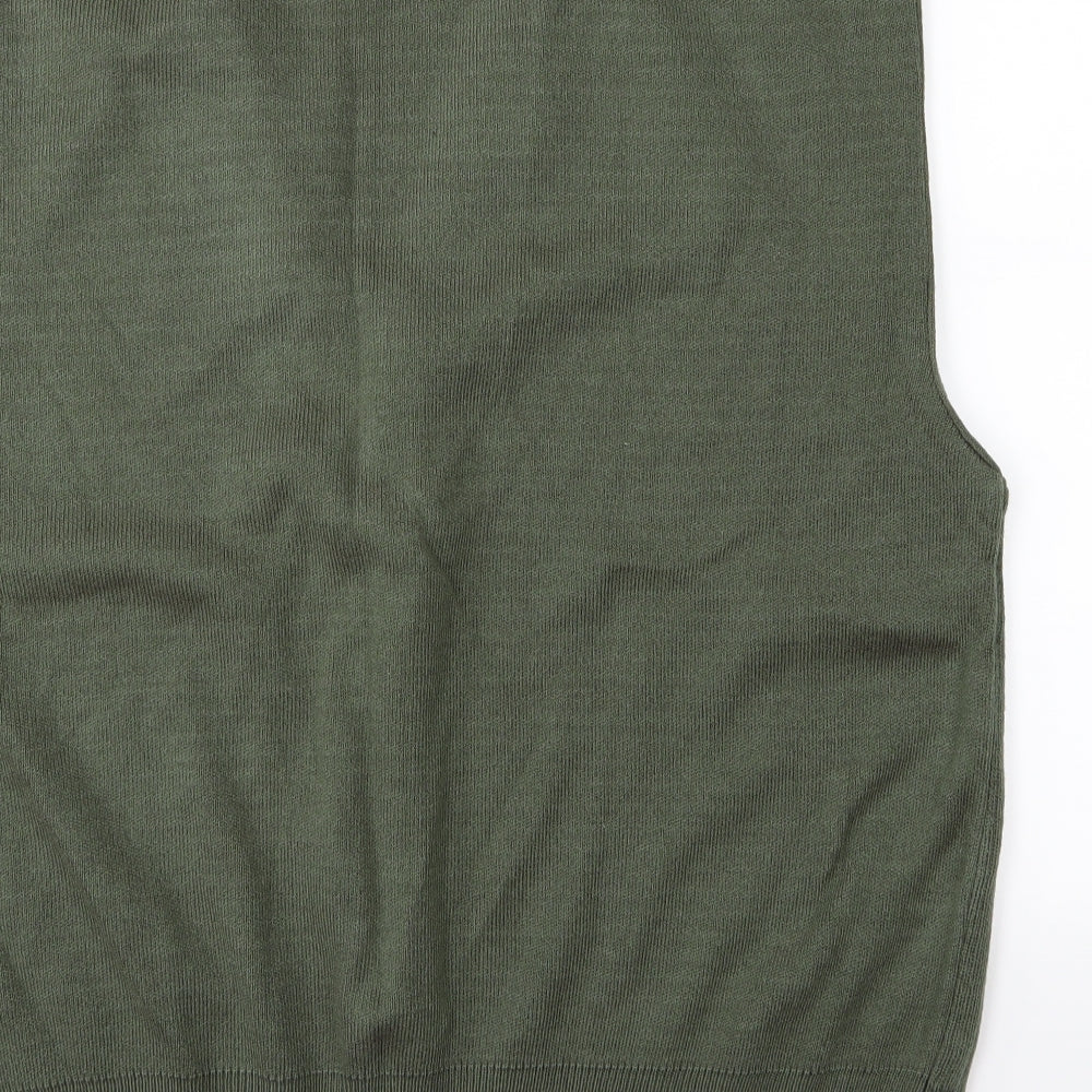Classics Mens Green  Knit Cardigan Jumper Size XL