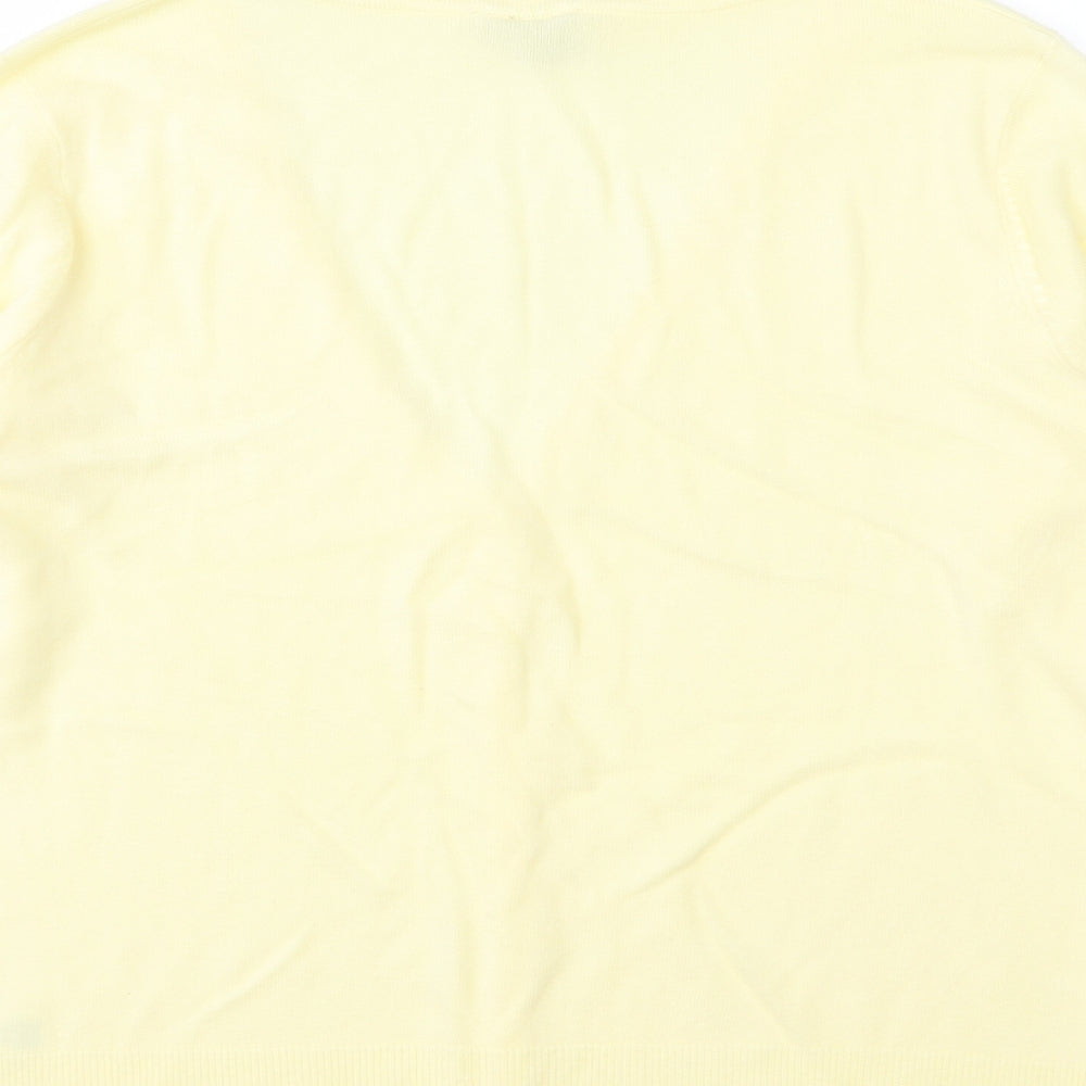 TU Womens Yellow  Knit Cardigan Jumper Size 18