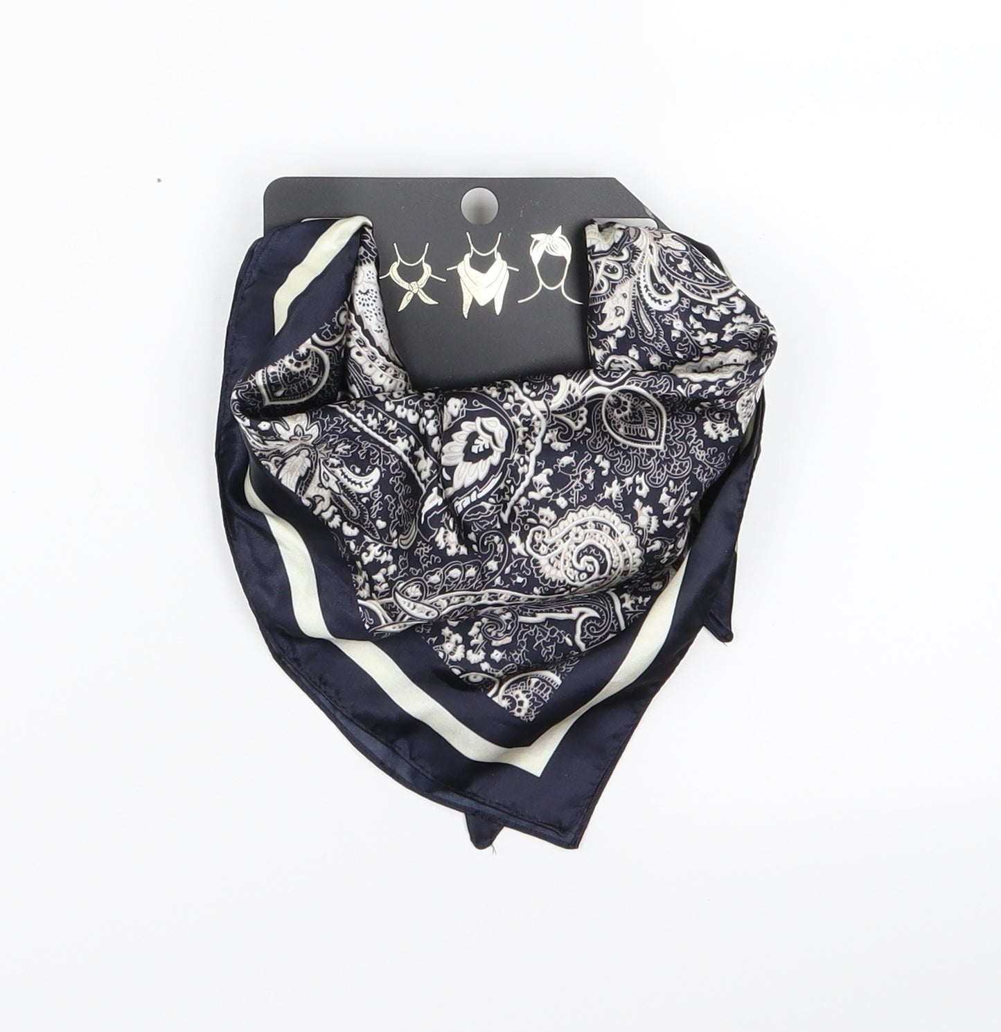 Primark Womens Blue Paisley   Scarf