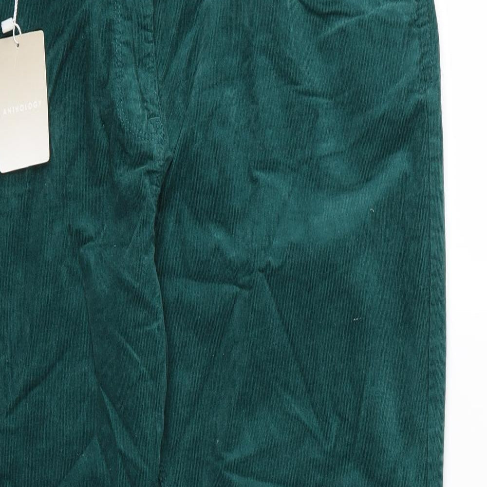 Anthology Womens Green  Corduroy Straight Jeans Size 18 L28 in