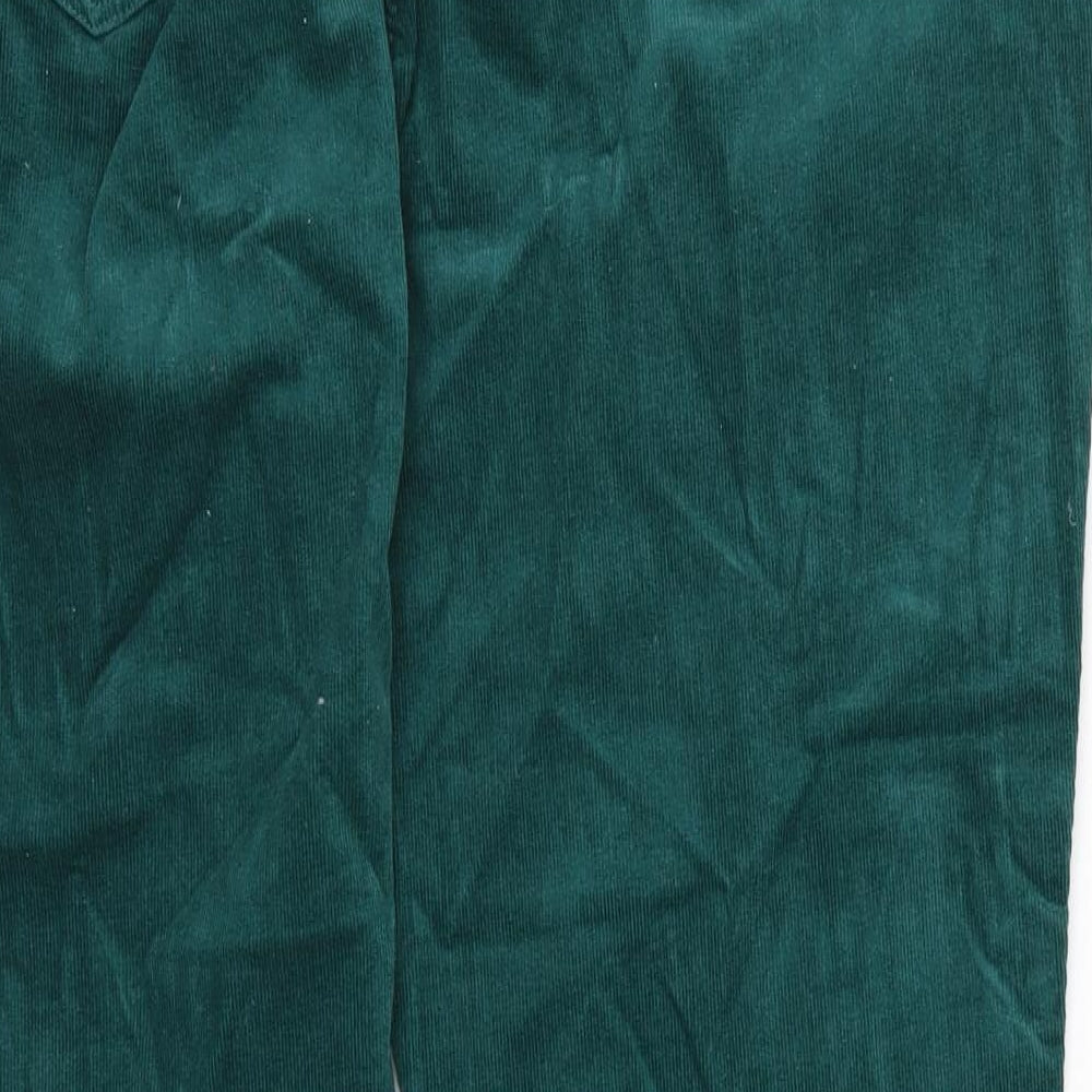Anthology Womens Green  Corduroy Straight Jeans Size 18 L28 in