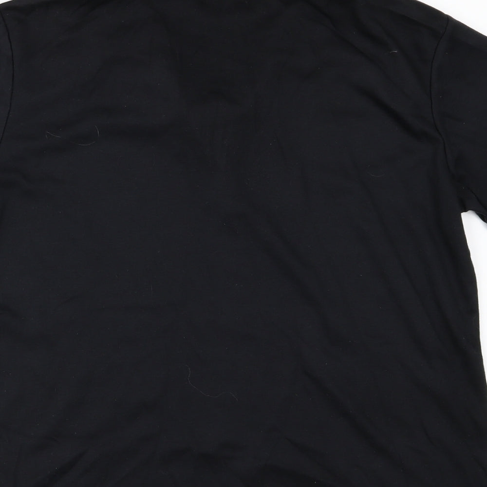 Donna Lewis Womens Black  Jersey Basic T-Shirt Size XL