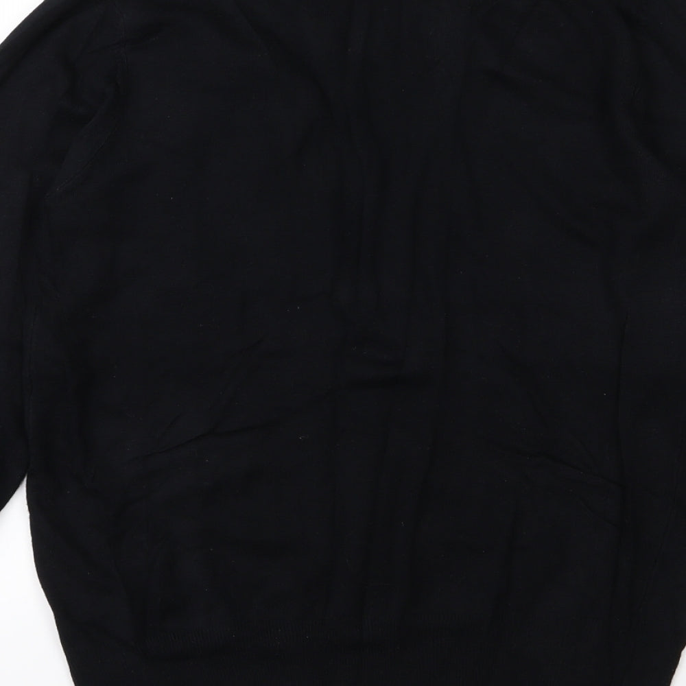 TU Womens Black  Knit Pullover Jumper Size 16