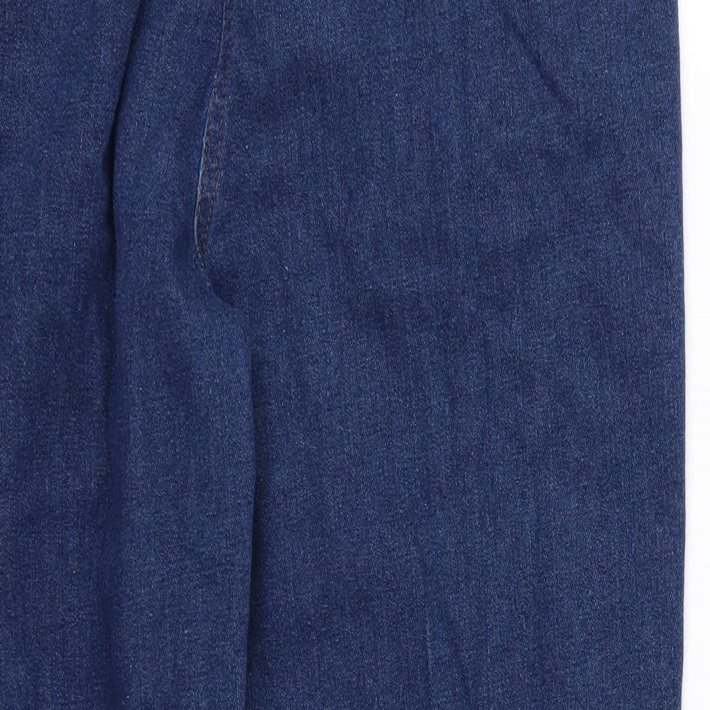 Being Casual Womens Blue  Denim Straight Jeans Size 18 L25 in