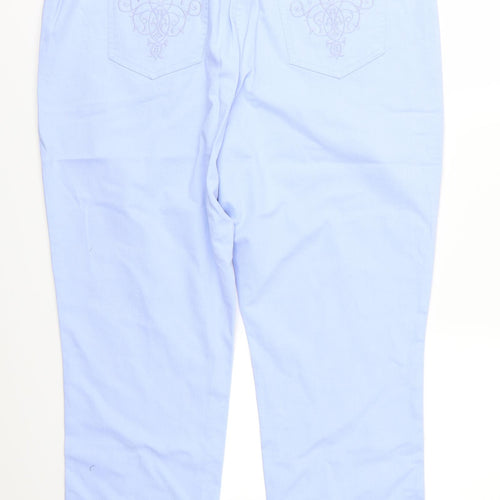 Magic Fit Womens Blue  Denim Straight Jeans Size 20 L27 in