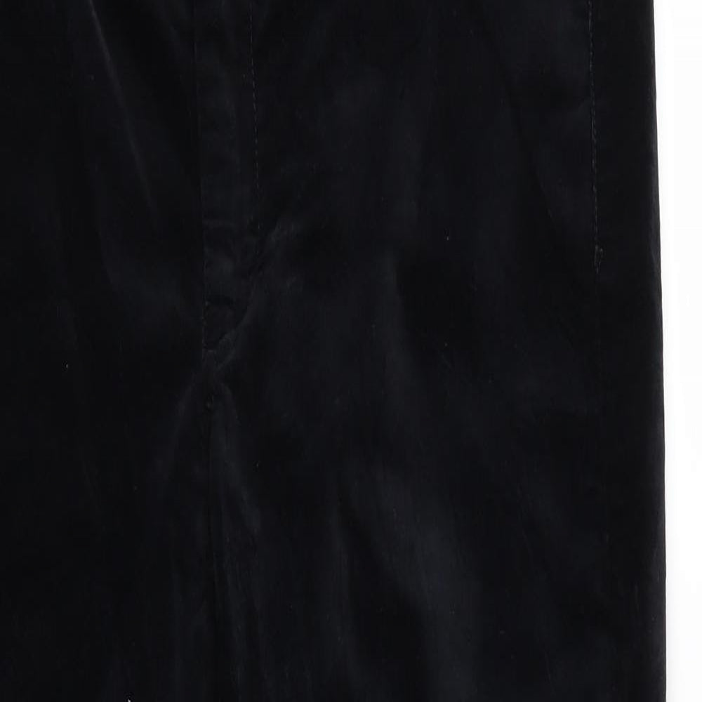 Gap Womens Black  Velour Skinny Jeans Size 34 in L29 in
