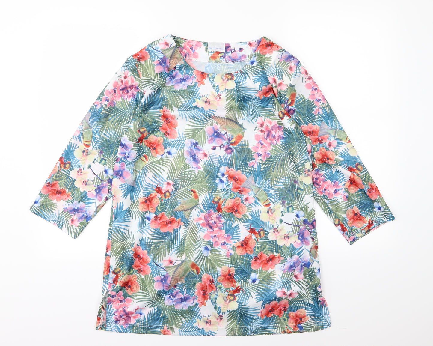 Sedagyl Womens Multicoloured Floral  Basic T-Shirt Size 14