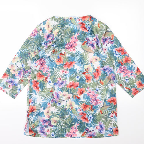 Sedagyl Womens Multicoloured Floral  Basic T-Shirt Size 14