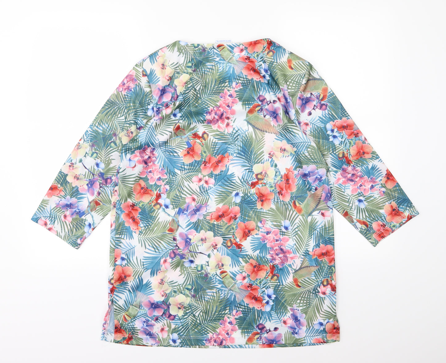 Sedagyl Womens Multicoloured Floral  Basic T-Shirt Size 14