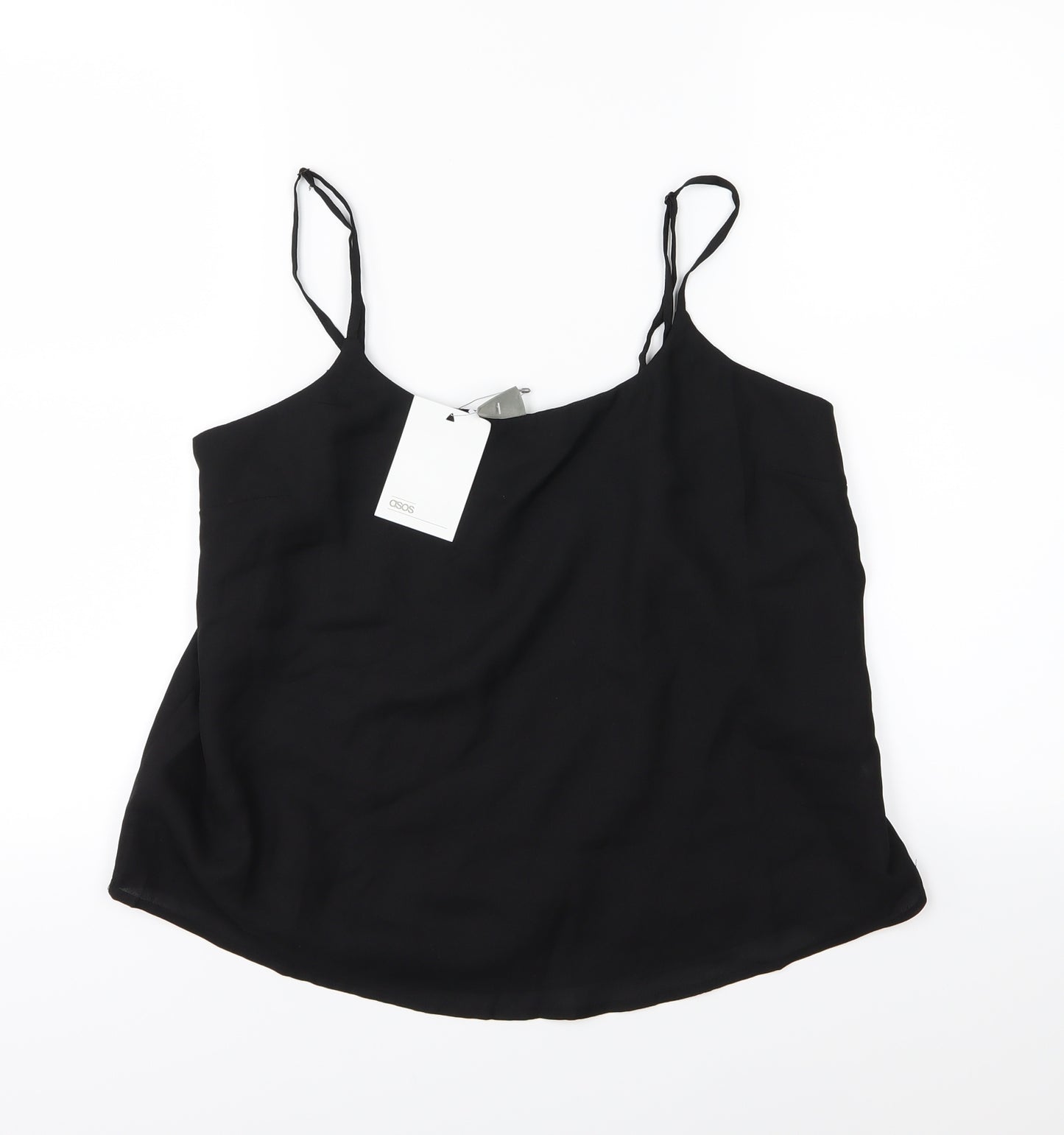 ASOS Womens Black  Chiffon Camisole Blouse Size 10