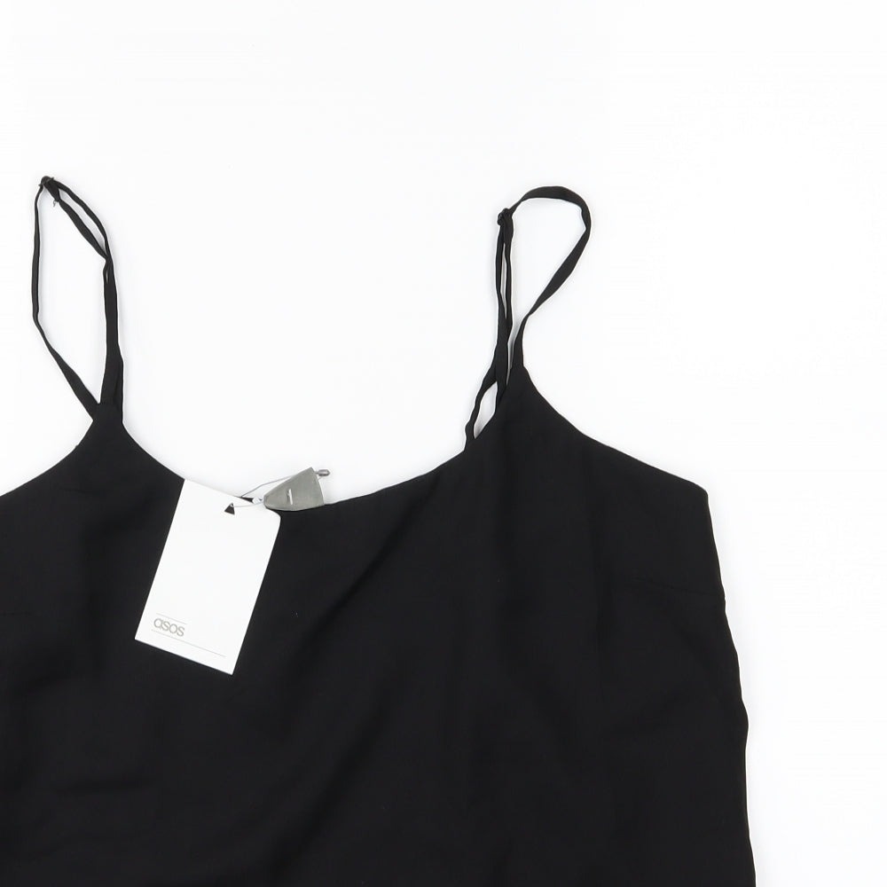 ASOS Womens Black  Chiffon Camisole Blouse Size 10