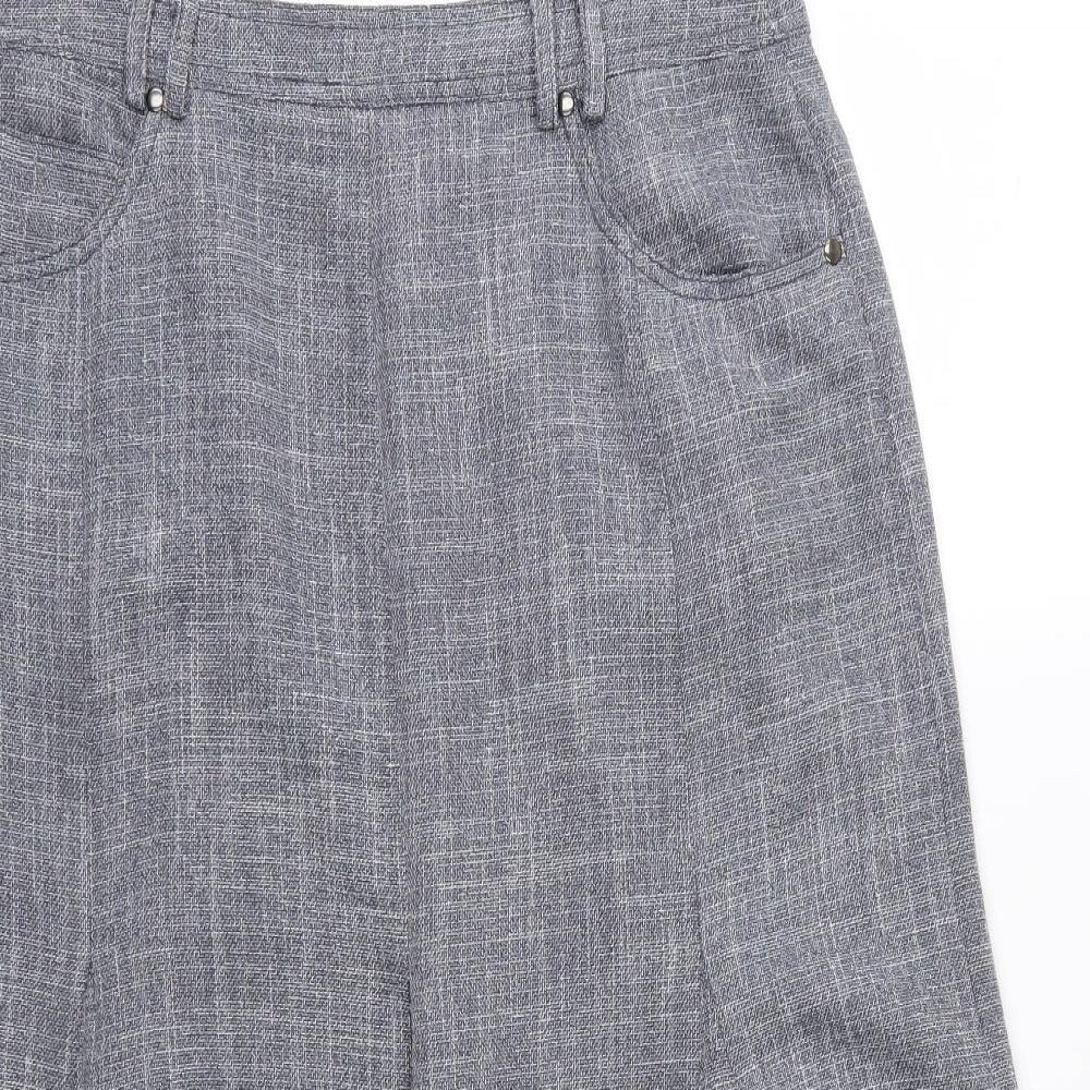 Viyella Womens Blue   Flare Skirt Size 12