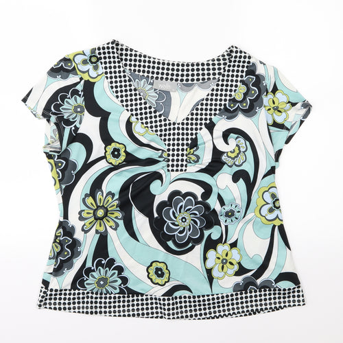 Wallis Womens Multicoloured Floral  Basic Blouse Size 18