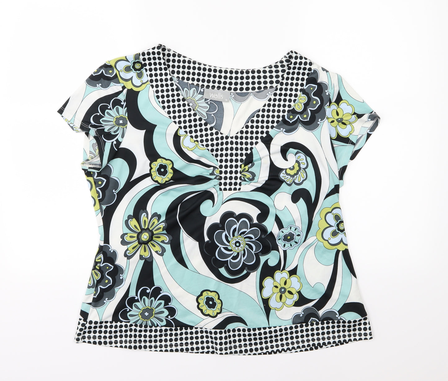 Wallis Womens Multicoloured Floral  Basic Blouse Size 18