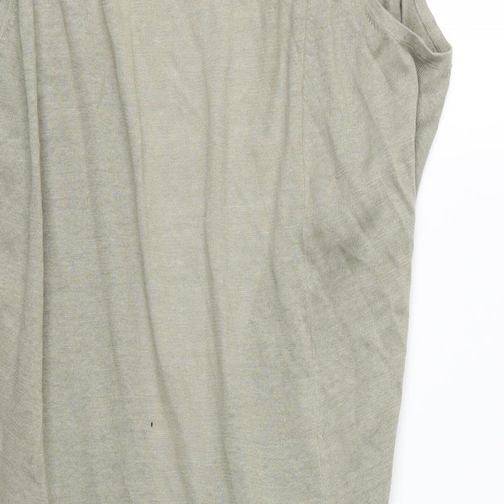 Cash Ca Womens Green  Knit Cardigan Jumper Size XL