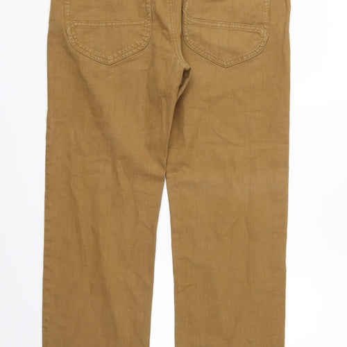 North Coast Mens Brown  Denim Straight Jeans Size 34 L31 in