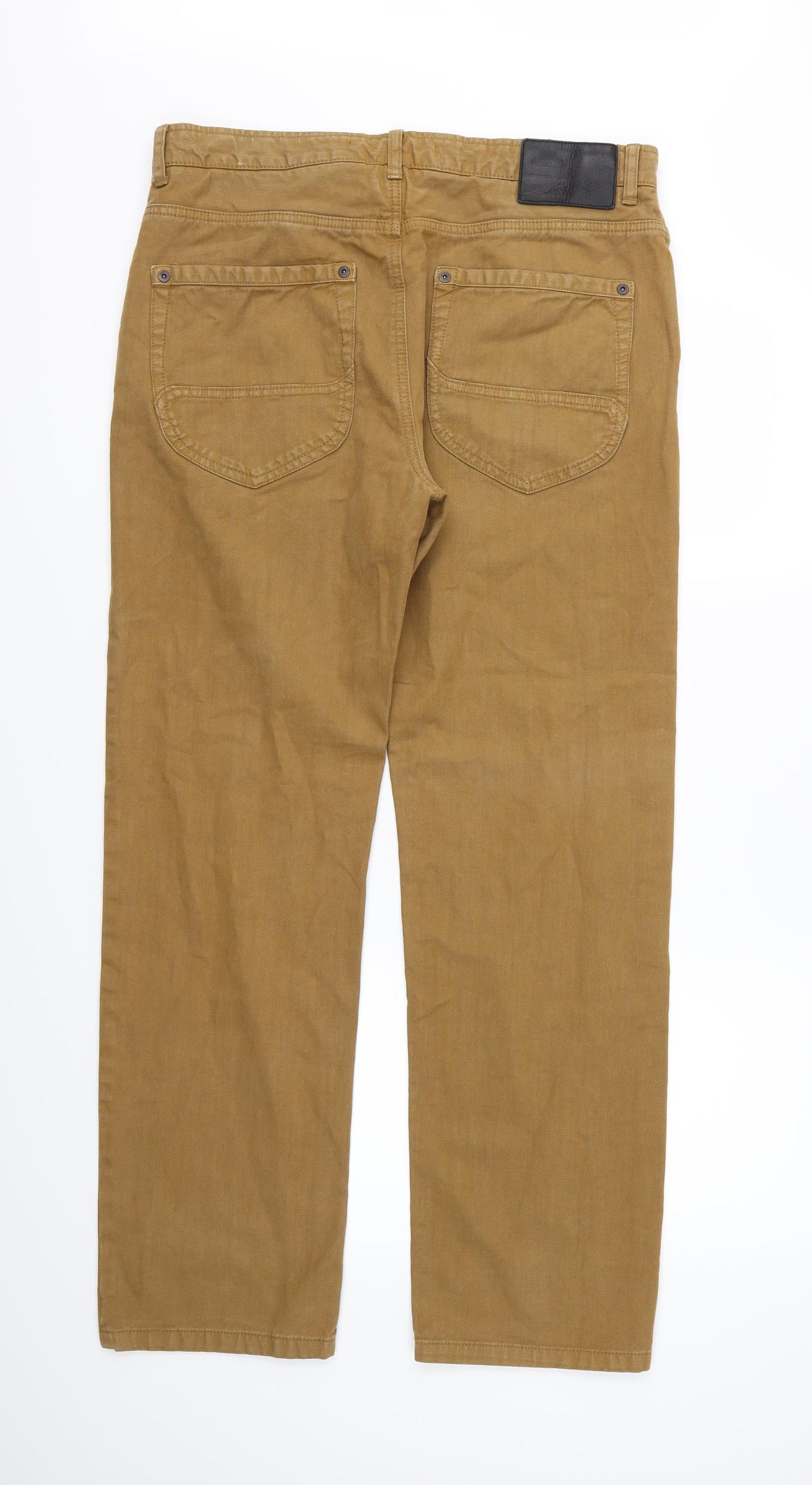 North Coast Mens Brown  Denim Straight Jeans Size 34 L31 in