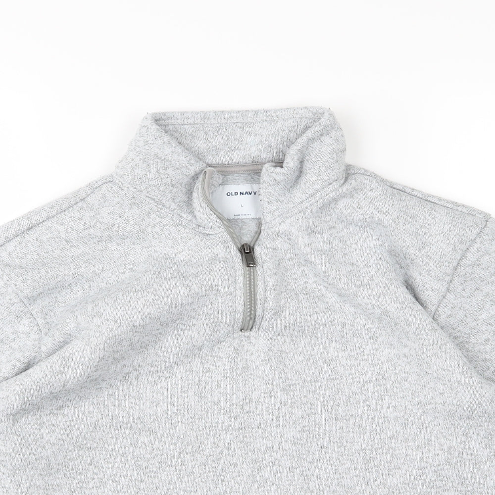 Old Navy Mens Grey  Jersey Pullover Sweatshirt Size L