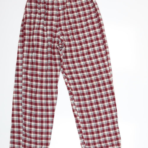 Calvin Klein Mens Red Check   Lounge Pants Size S