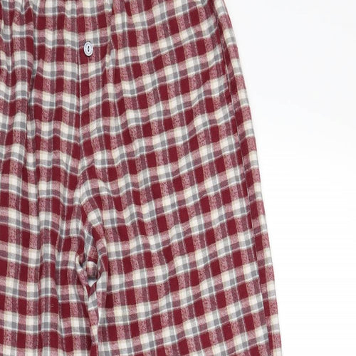 Calvin Klein Mens Red Check   Lounge Pants Size S