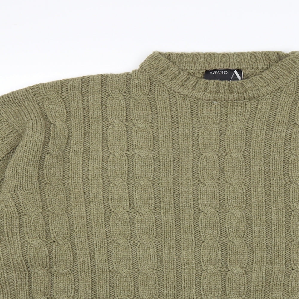 Award Mens Green  Knit Pullover Jumper Size XL