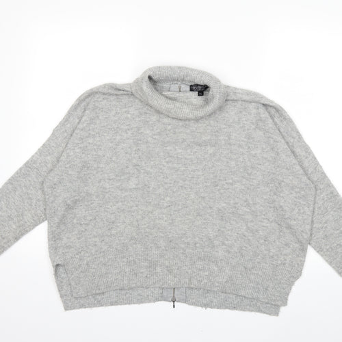 Topshop Womens Grey  Knit Pullover Jumper Size 6