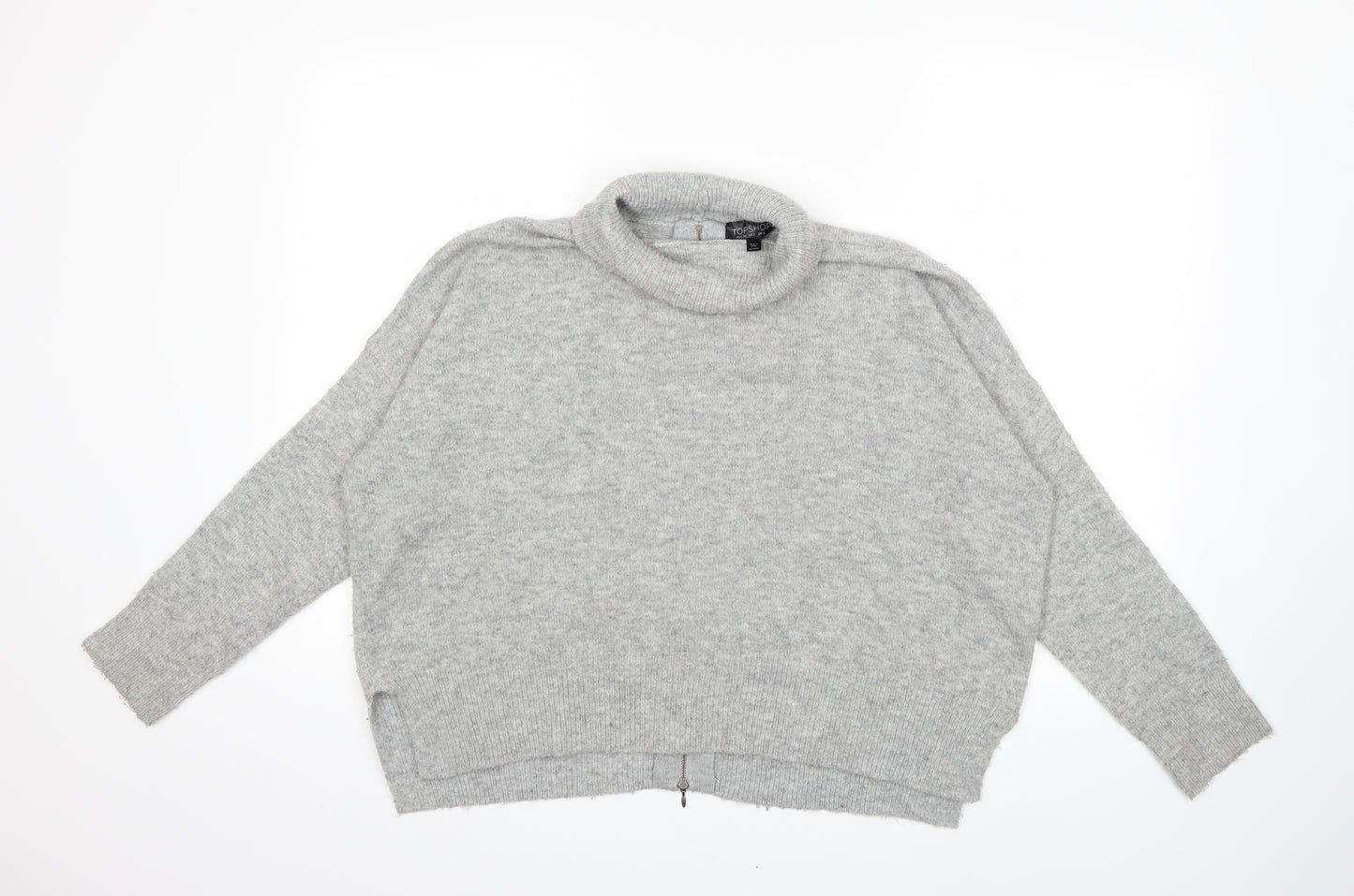 Topshop Womens Grey  Knit Pullover Jumper Size 6