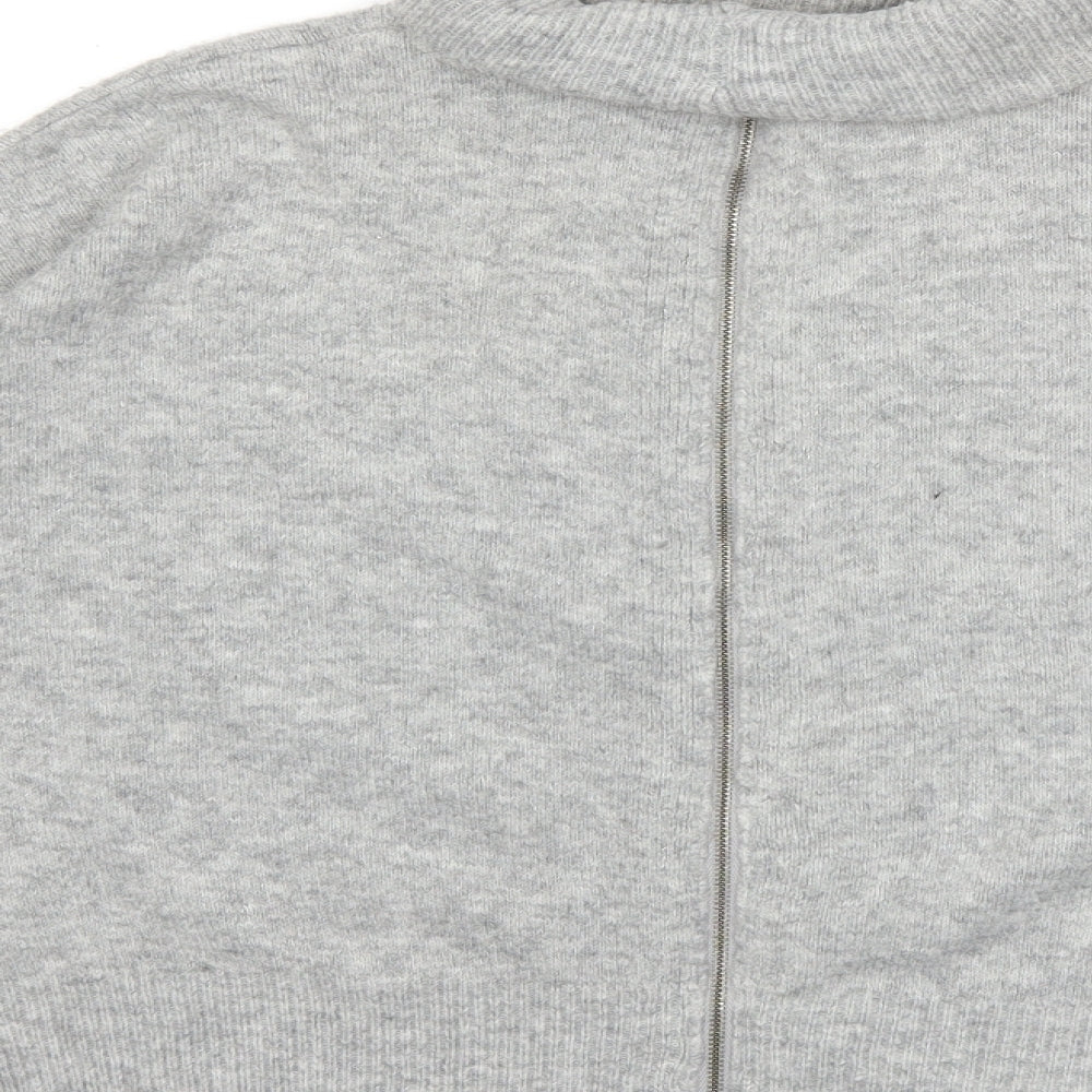 Topshop Womens Grey  Knit Pullover Jumper Size 6