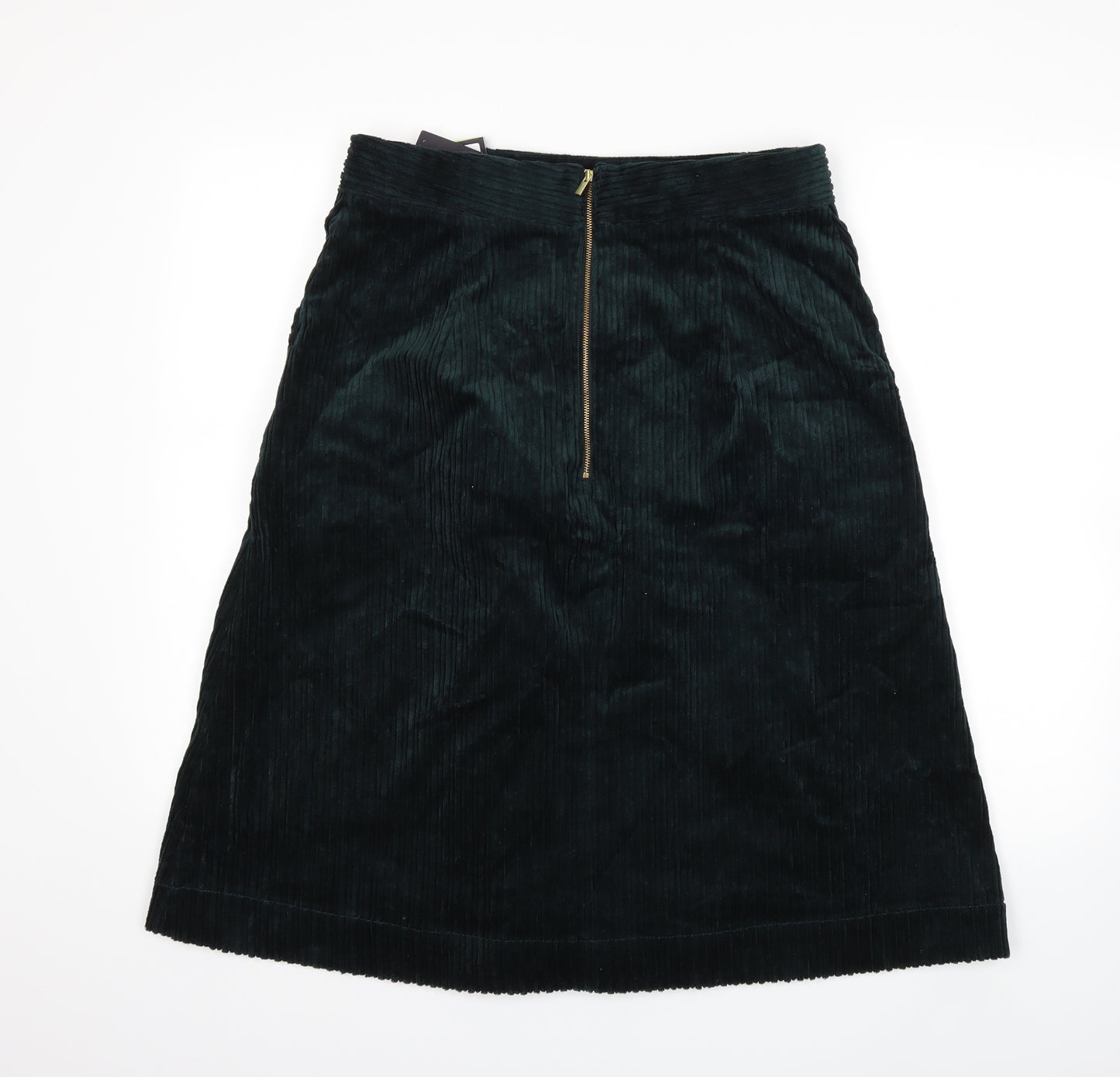 Marks and Spencer Womens Green  Corduroy A-Line Skirt Size 12
