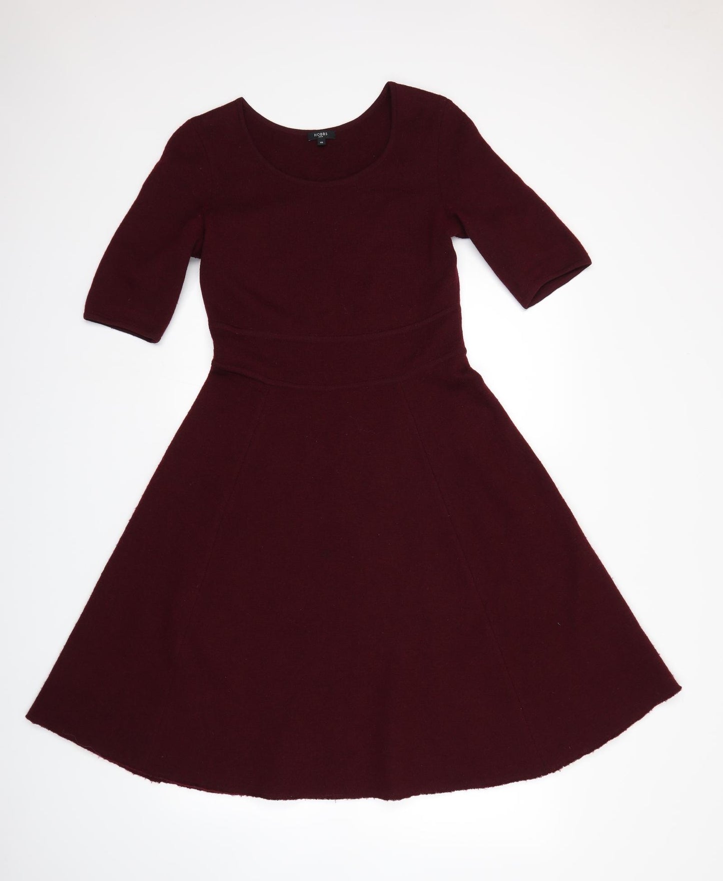 Hobbs Womens Red  Knit Jumper Dress  Size 10