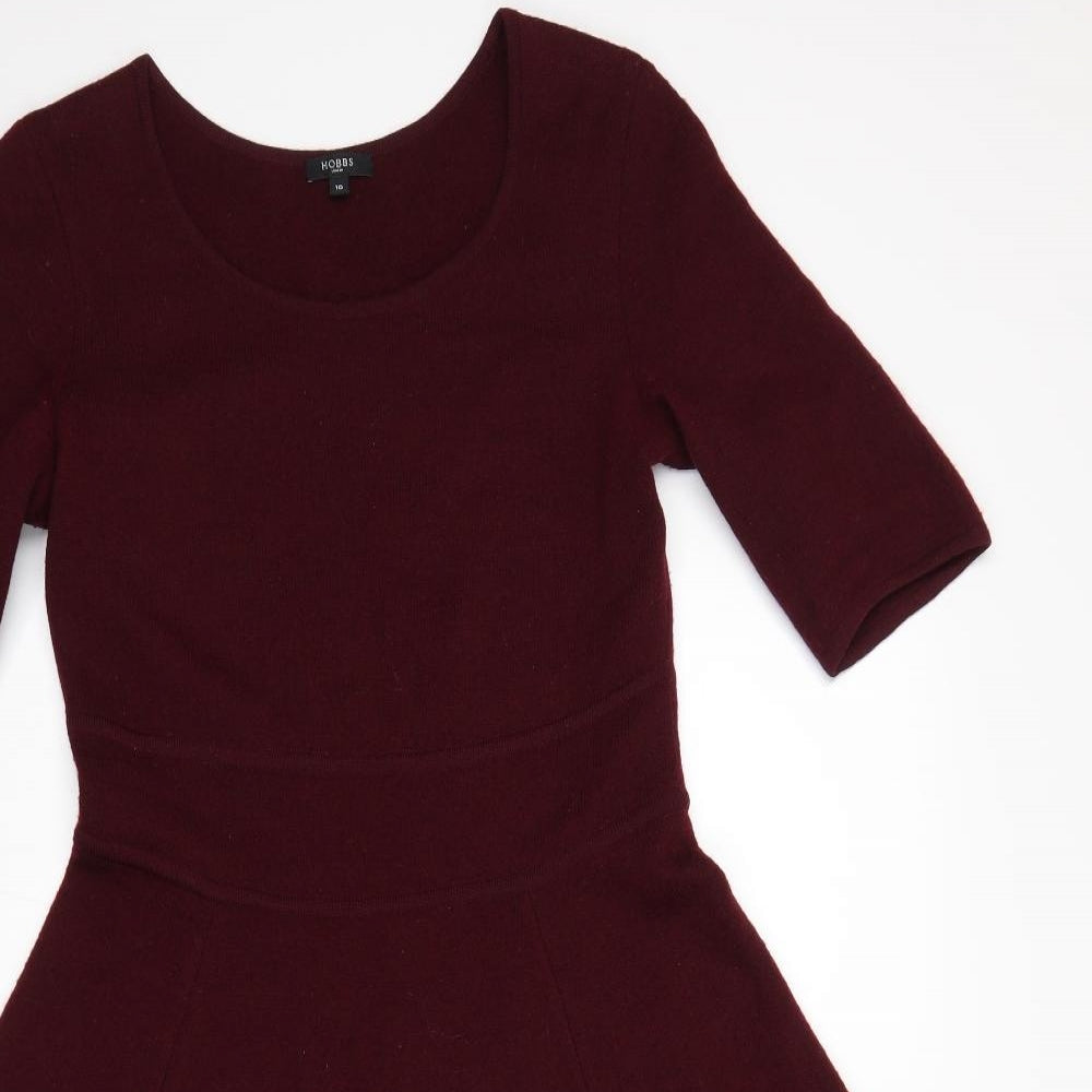 Hobbs Womens Red  Knit Jumper Dress  Size 10