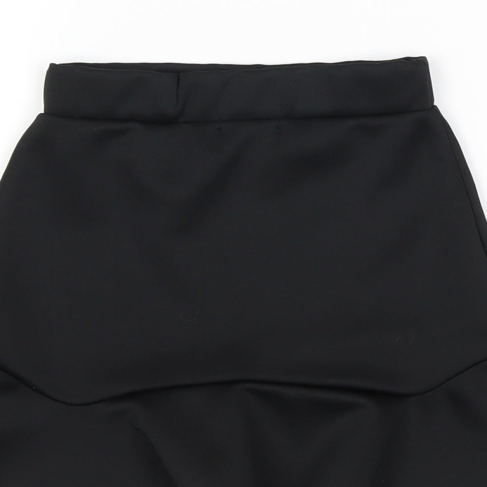 PRETTYLITTLETHING Womens Black   Mini Skirt Size 4