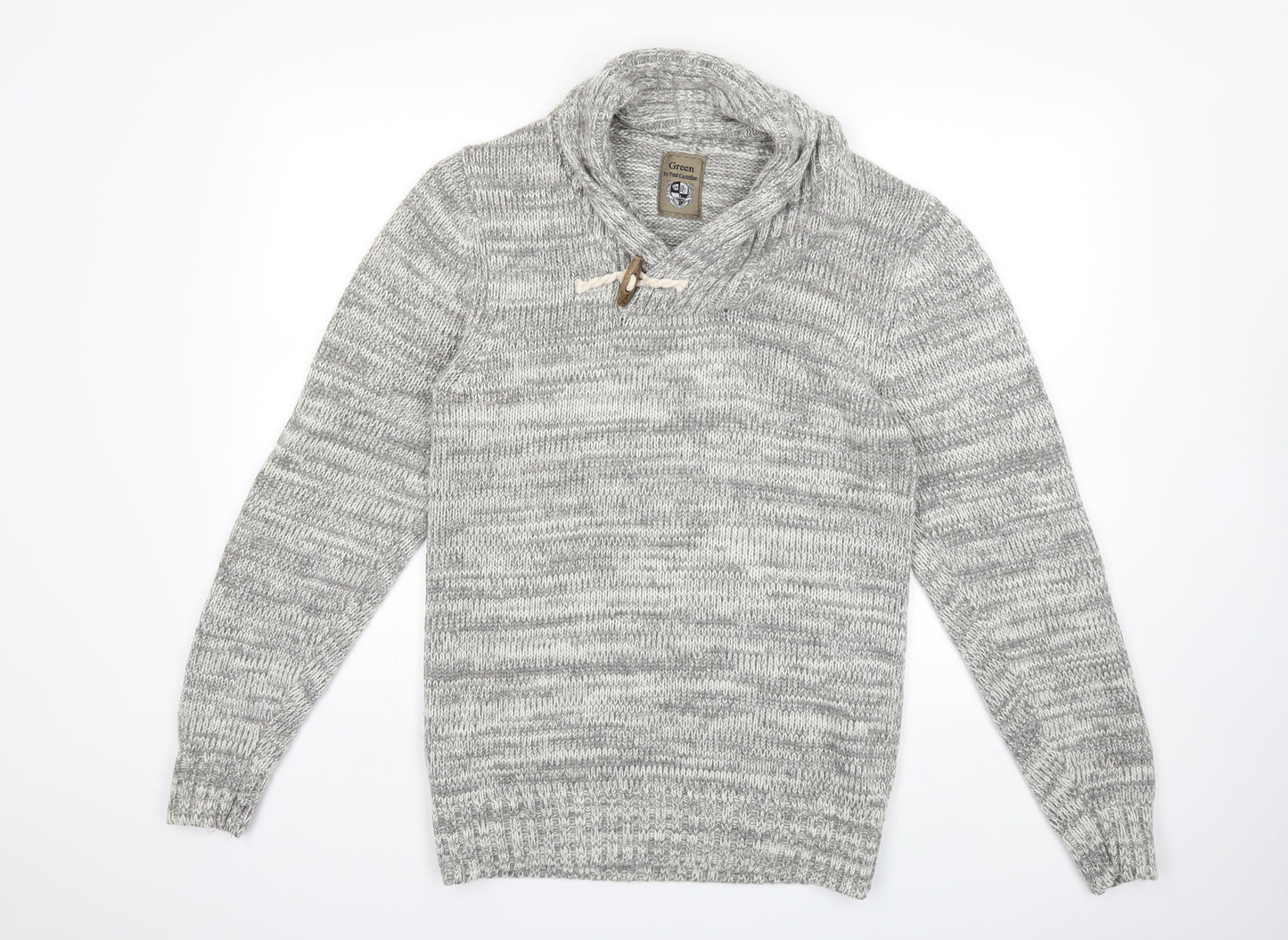 Paul Costelloe Mens Grey  Knit Pullover Jumper Size S