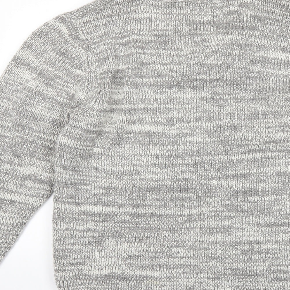 Paul Costelloe Mens Grey  Knit Pullover Jumper Size S