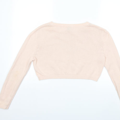H&M Womens Pink  Knit Pullover Jumper Size XS