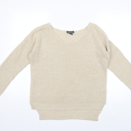 Primark Womens Beige  Knit Pullover Jumper Size 6