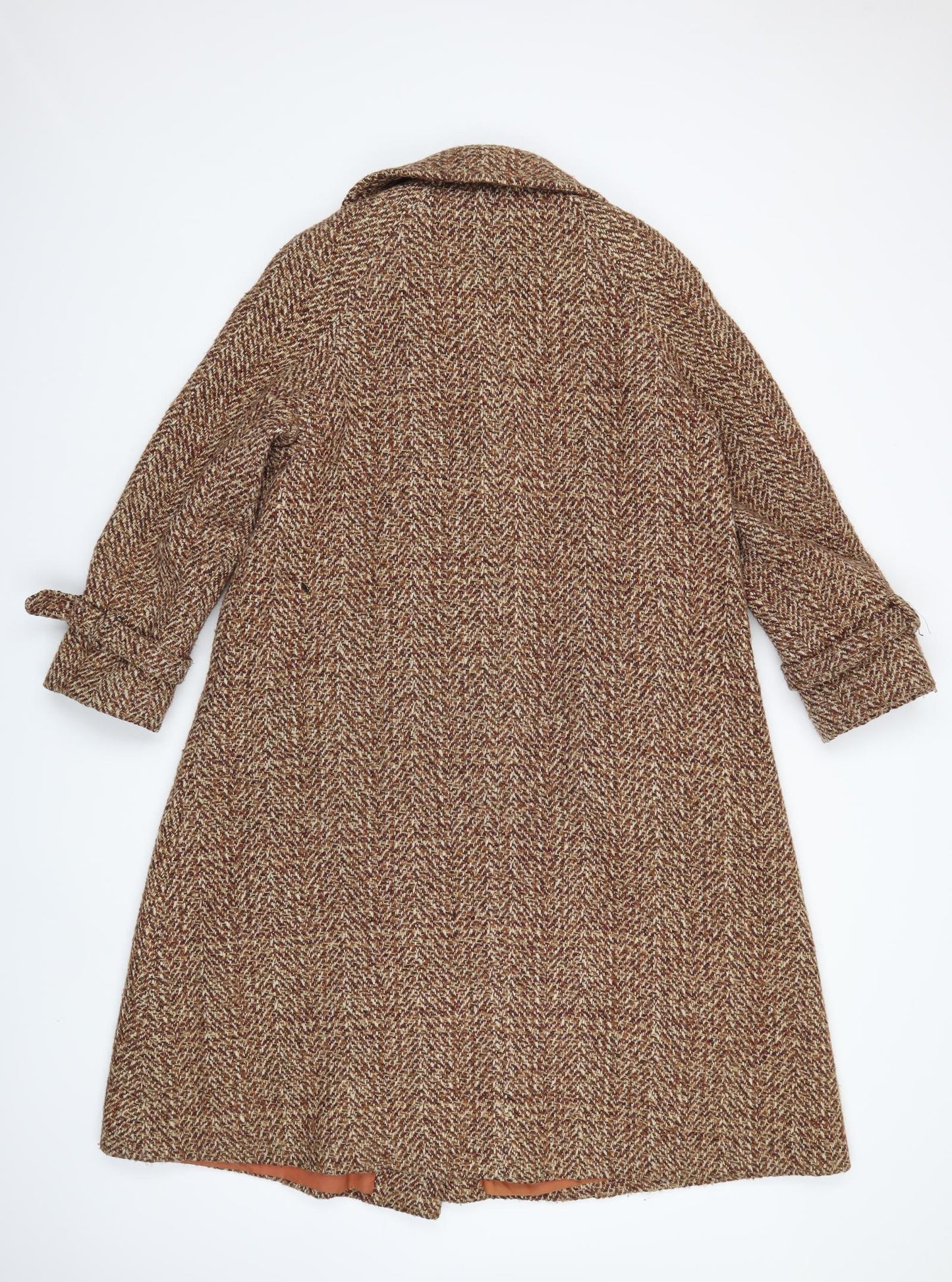 miss beaut Womens Brown   Overcoat Coat Size 12