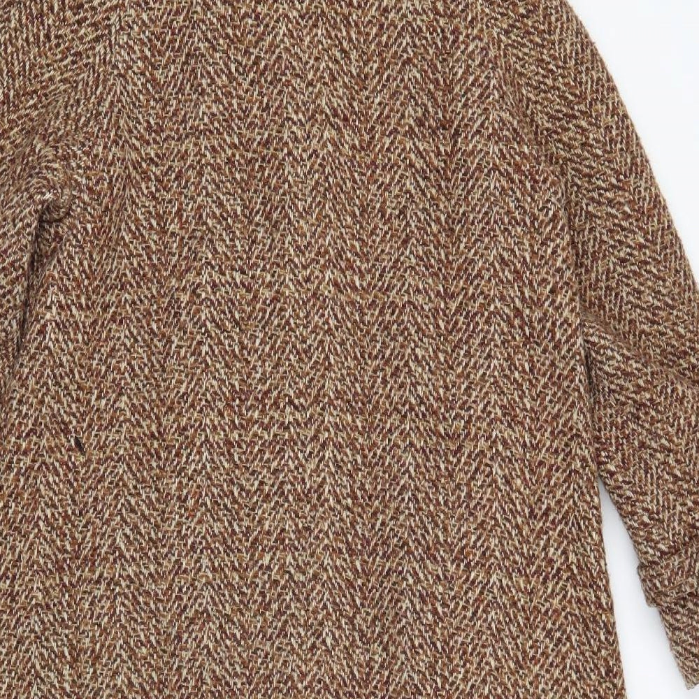miss beaut Womens Brown   Overcoat Coat Size 12