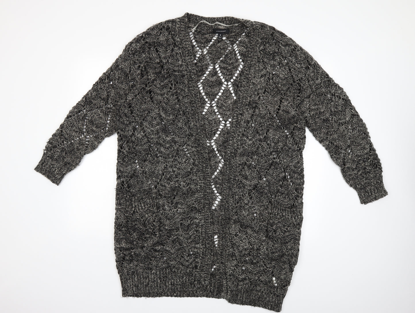 Atmosphere Womens Grey  Knit Cardigan Jumper Size M